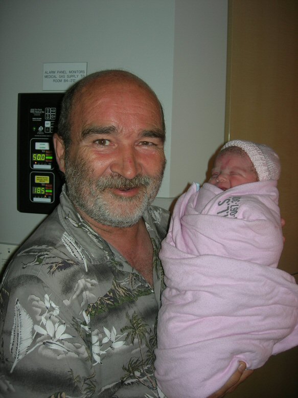 Brooklyn with proud Grandpa Paul Sharpe
